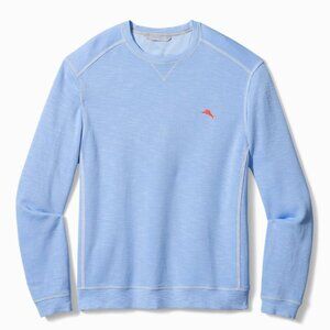 Tommy Bahama Big and Tall Tobago Bay Crewneck Sweatshirt 3XLB Light Sky Colour